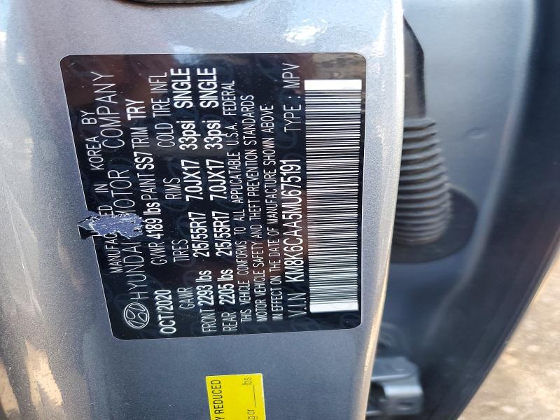 2021 Hyundai Kona მანქანა იყიდება აუქციონზე, vin: KM8K6CAA5MU675191, აუქციონის ნომერი: 50567746