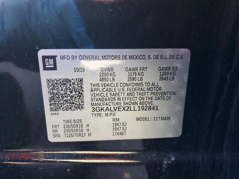 Продаж на аукціоні авто 2020 Gmc Terrain, vin: 3GKALVEX2LL192841, номер лоту: 48399936