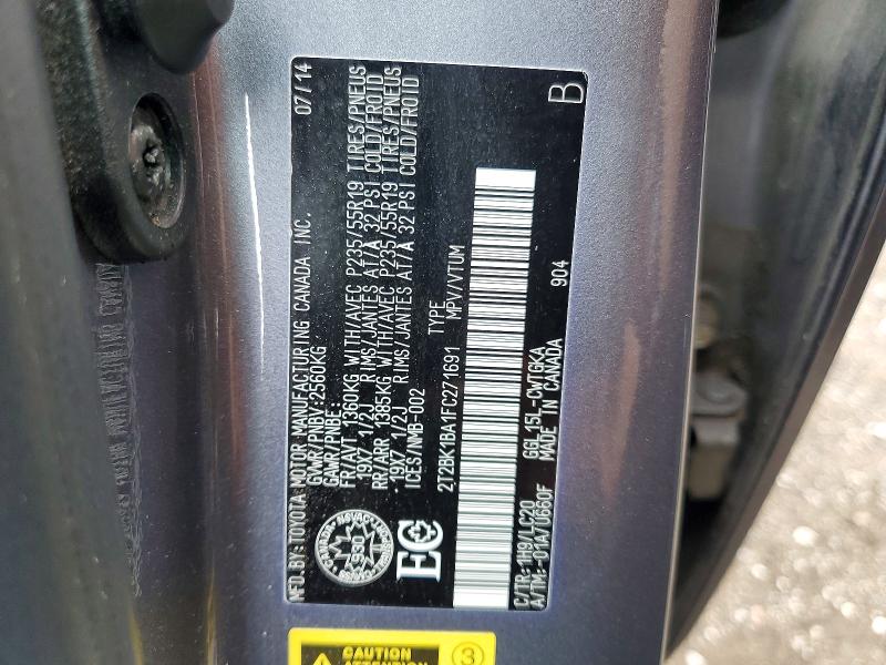 Продаж на аукціоні авто 2015 Lexus Rx 350, vin: 2T2BK1BA1FC271691, номер лоту: 50258606