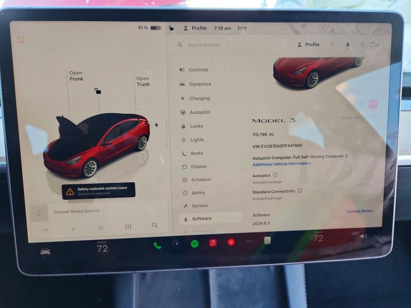 Продаж на аукціоні авто 2023 Tesla Model 3, vin: 5YJ3E1EA2PF447480, номер лоту: 50944016
