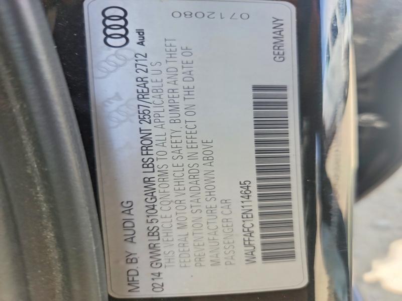 51700386 :رقم المزاد ، WAUFFAFC1EN114645 vin ، 2014 Audi A6 مزاد بيع
