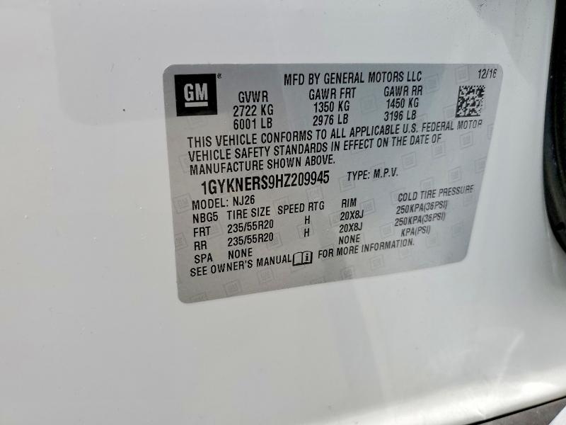 Aukcja sprzedaży 2017 Cadillac Xt5, vin: 1GYKNERS9HZ209945, numer aukcji: 49330206