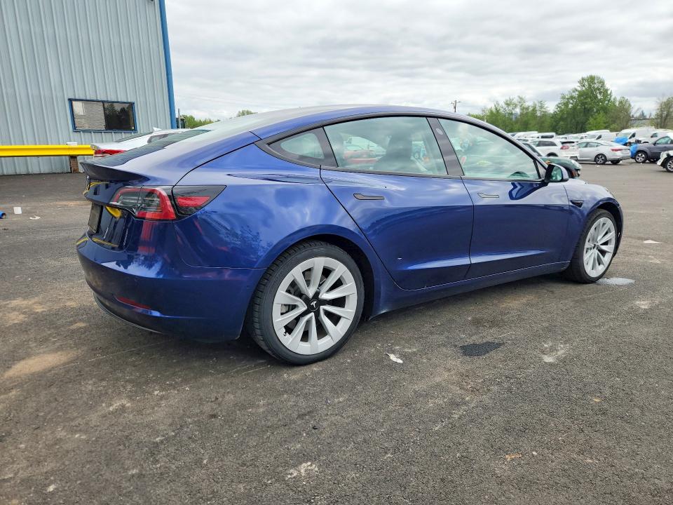 51327546 :رقم المزاد ، 5YJ3E1EA4NF369491 vin ، 2022 Tesla Model 3 مزاد بيع