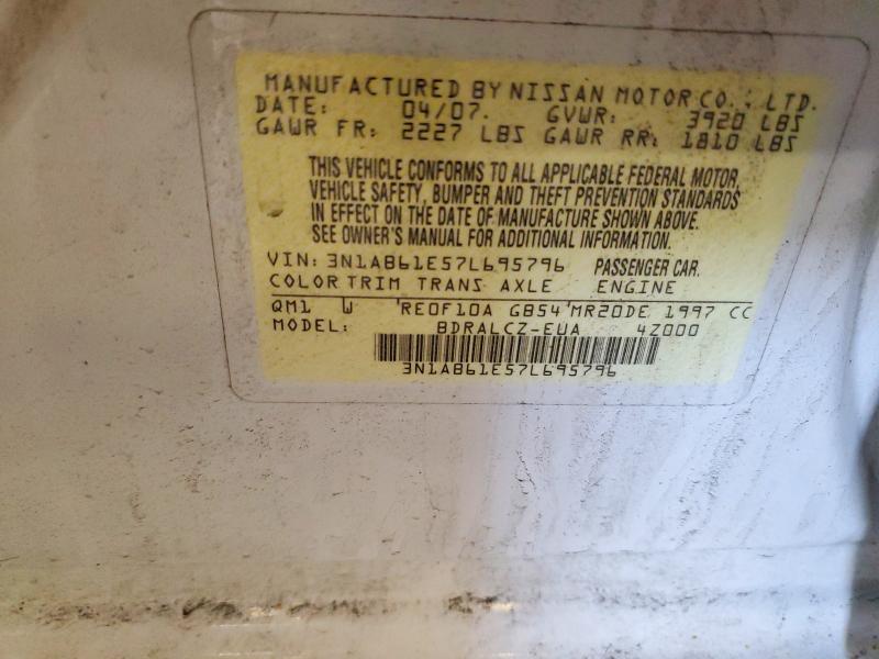 49549086 :رقم المزاد ، 3N1AB61E57L695796 vin ، 2007 Nissan Sentra مزاد بيع