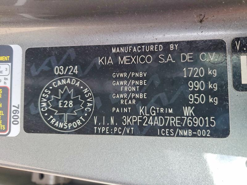 Продаж на аукціоні авто 2024 Kia Forte, vin: 3KPF24AD7RE769015, номер лоту: 49738296