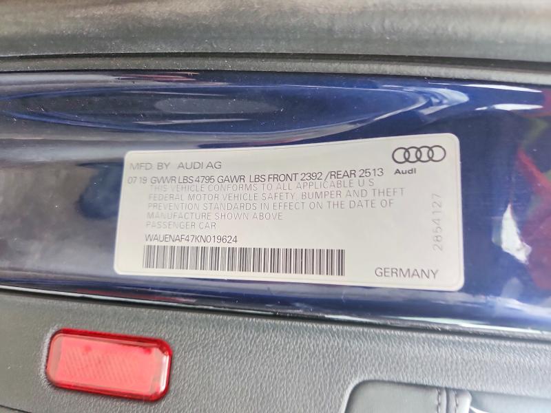Aukcja sprzedaży 2019 Audi A4, vin: WAUENAF47KN019624, numer aukcji: 50670286
