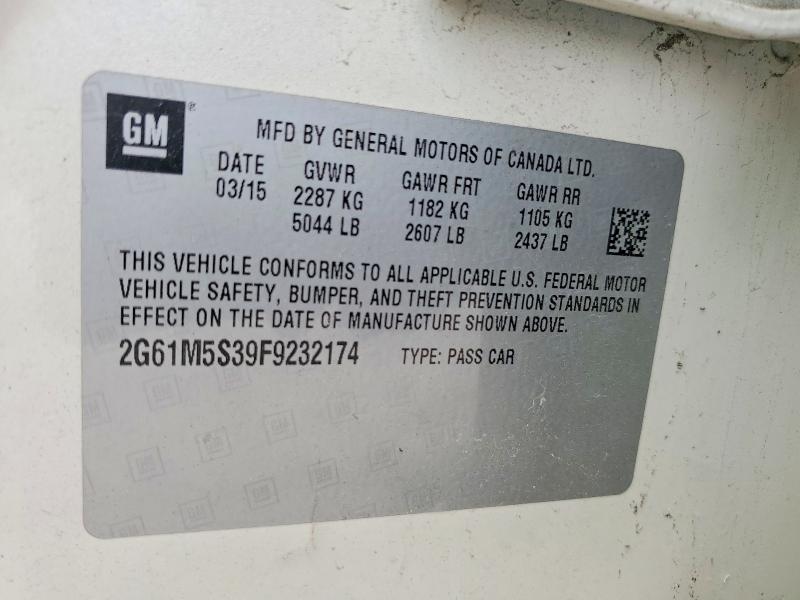 Продажа на аукционе авто 2015 Cadillac Xts, vin: 2G61M5S39F9232174, номер лота: 50834466