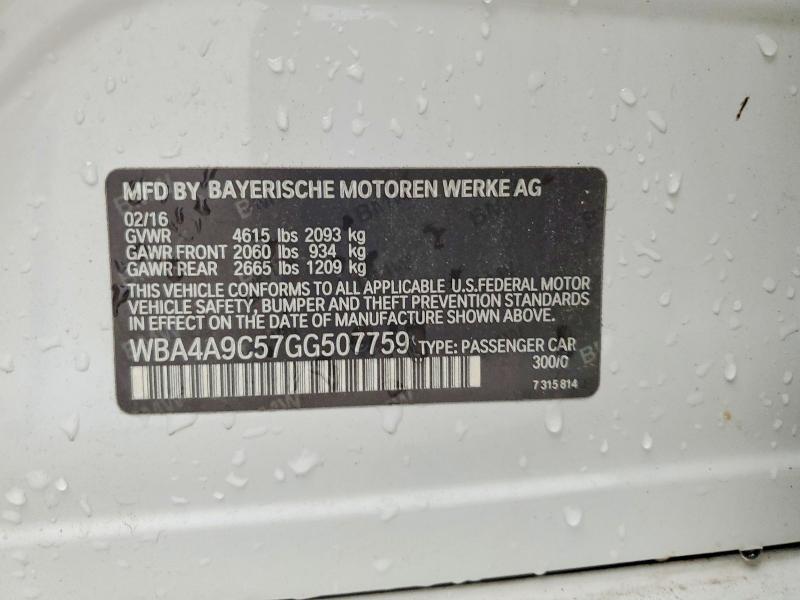 2016 Bmw 428 მანქანა იყიდება აუქციონზე, vin: WBA4A9C57GG507759, აუქციონის ნომერი: 49974976
