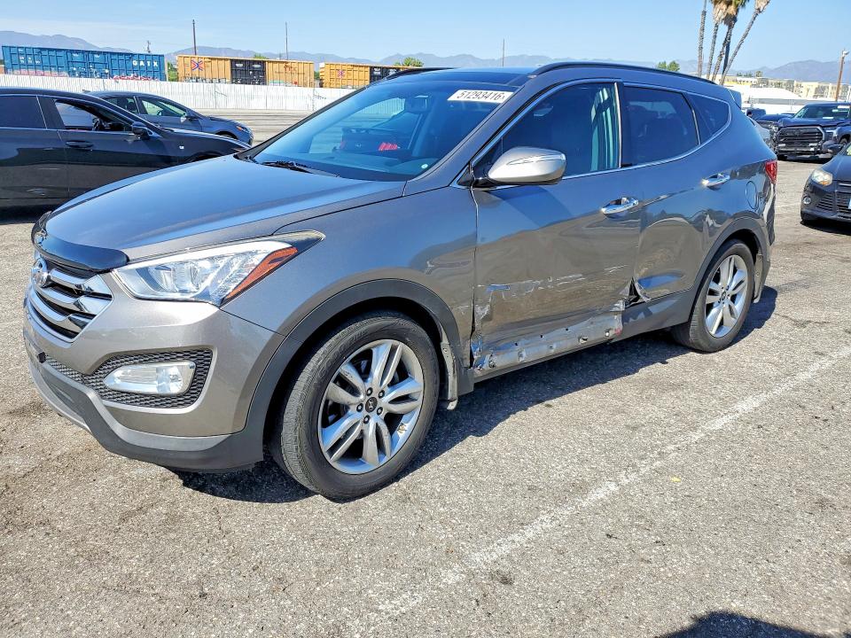 51293416 :رقم المزاد ، 5XYZW4LA5FG256557 vin ، 2015 Hyun Santa Fe مزاد بيع