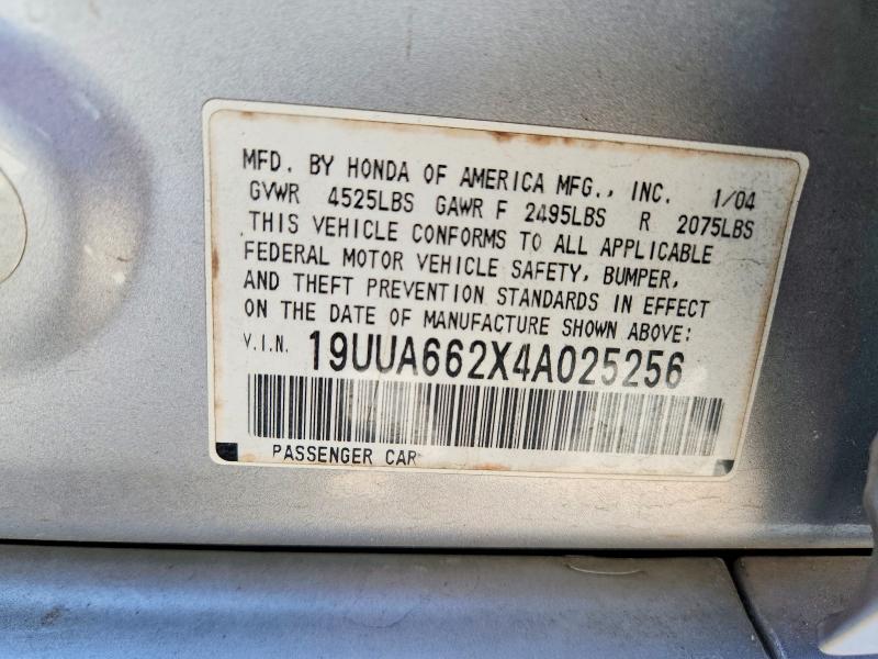 49901966 :رقم المزاد ، 19UUA662X4A025256 vin ، 2004 Acura Tl مزاد بيع