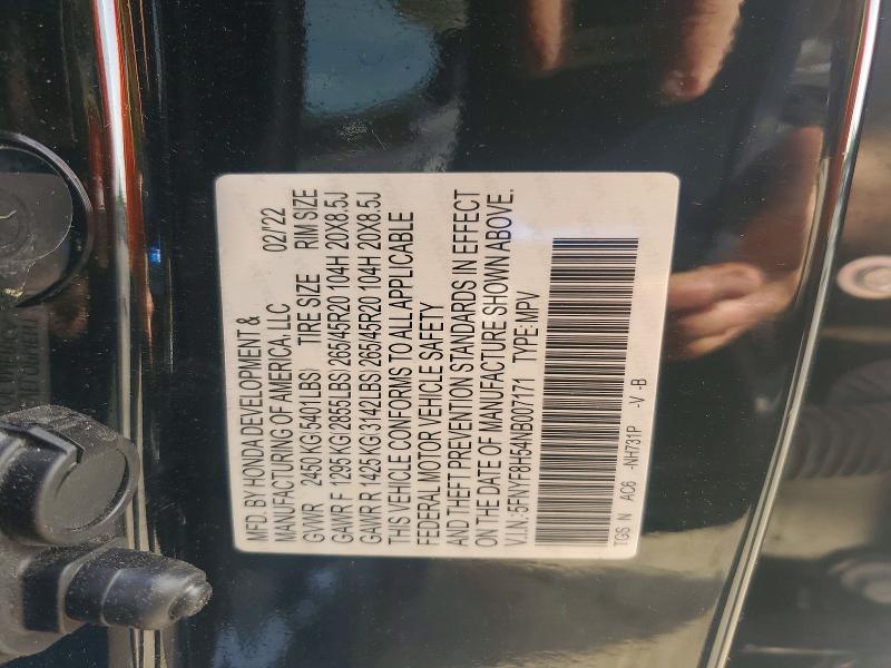 Продажа на аукционе авто 2022 Honda Passport, vin: 5FNYF8H54NB007171, номер лота: 48500546
