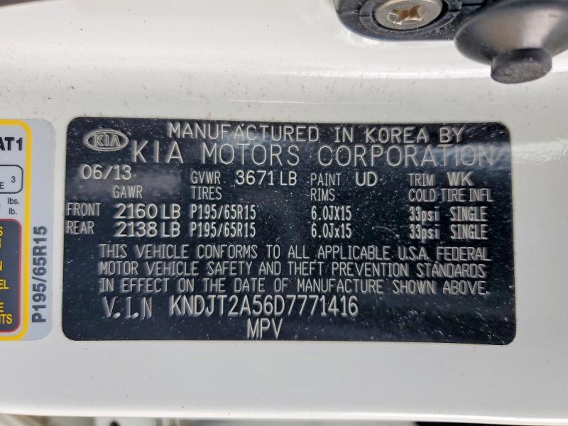 Aukcja sprzedaży 2013 Kia Soul, vin: KNDJT2A56D7771416, numer aukcji: 48714806