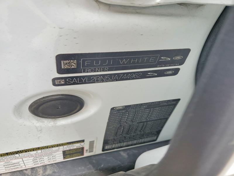 Aukcja sprzedaży 2018 Land Rover Range Rover Velar, vin: SALYL2RN5JA744962, numer aukcji: 48599406