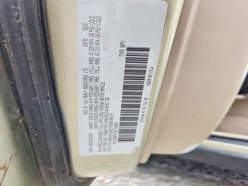 Aukcja sprzedaży 2007 Subaru Outback, vin: 4S4BP61C277344846, numer aukcji: 51841166