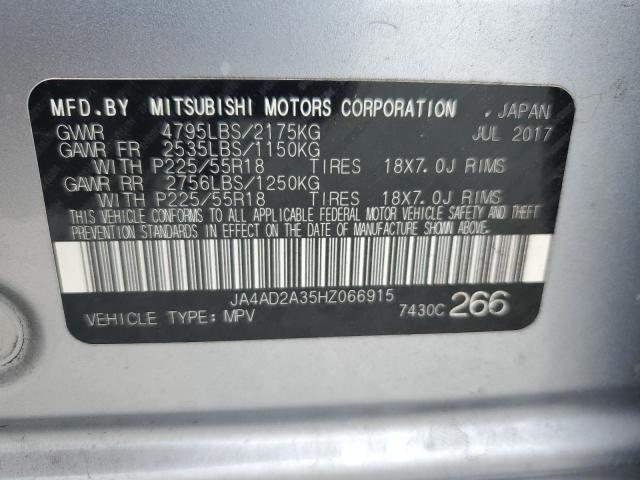 Продаж на аукціоні авто 2017 Mitsubishi Outlander, vin: JA4AD2A35HZ066915, номер лоту: 50929706