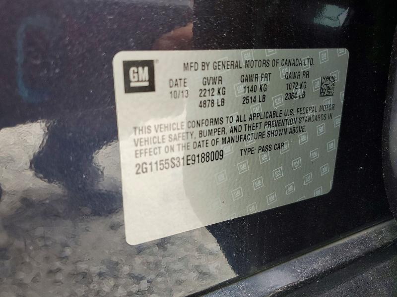 Aukcja sprzedaży 2014 Chevrolet Impala, vin: 2G1155S31E9188009, numer aukcji: 50014316
