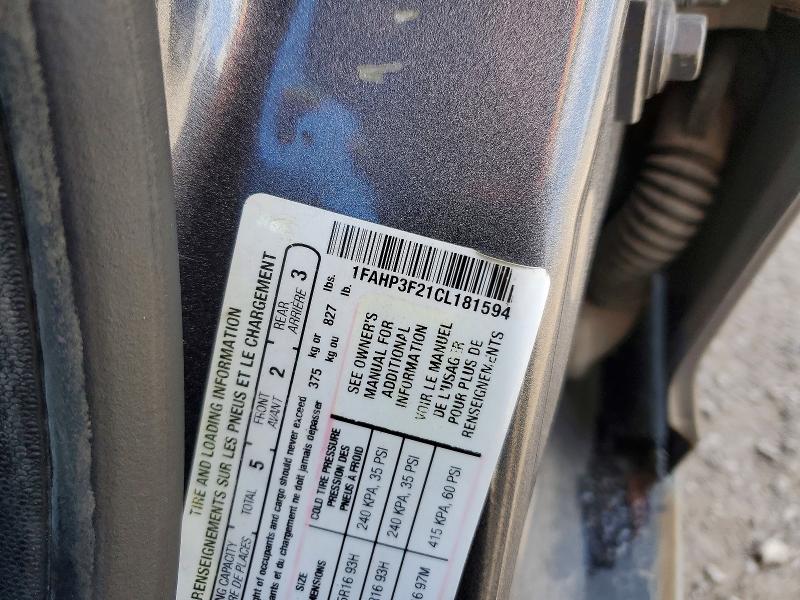 Aukcja sprzedaży 2012 Ford Focus, vin: 1FAHP3F21CL181594, numer aukcji: 49513596