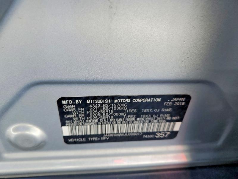 Продаж на аукціоні авто 2018 Mitsubishi Outlander Sport, vin: JA4AR4AW4JU009017, номер лоту: 49562616