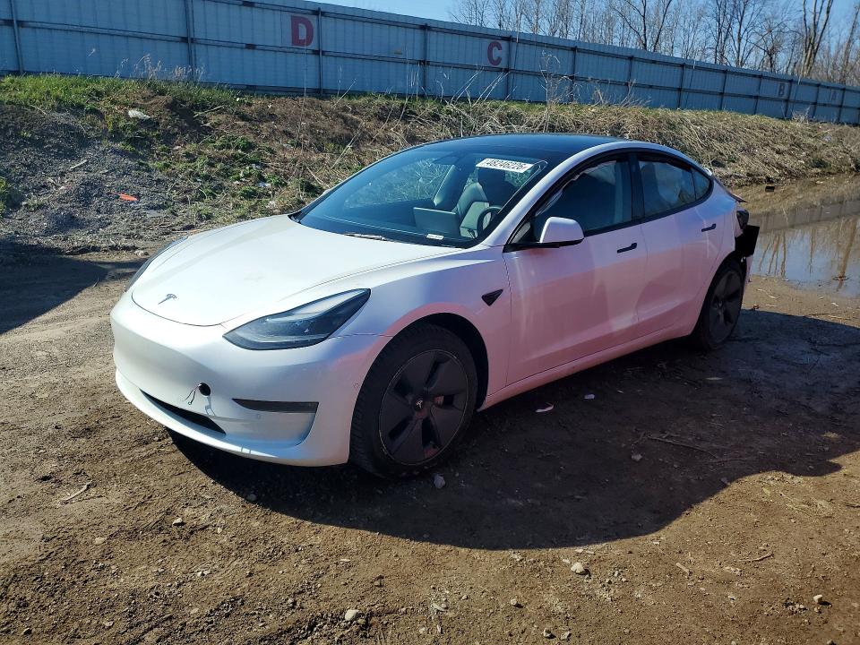 Продажа на аукционе авто 2022 Tesla Model 3, vin: 5YJ3E1EB5NF124787, номер лота: 48246226
