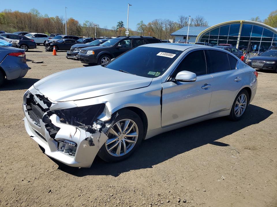 51006986 :رقم المزاد ، JN1BV7AR7FM418625 vin ، 2015 Infiniti Q50 مزاد بيع