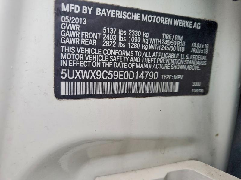 Aukcja sprzedaży 2014 Bmw X3, vin: 5UXWX9C59E0D14790, numer aukcji: 48405486