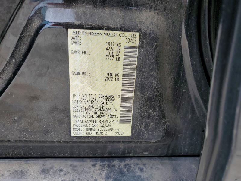 Продаж на аукціоні авто 2017 Nissan Altima, vin: 1N4AL3AP5HN344744, номер лоту: 51147476