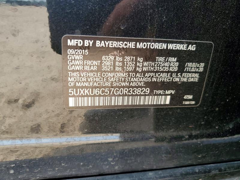 Продаж на аукціоні авто 2016 Bmw X6, vin: 5UXKU6C57G0R33829, номер лоту: 49843406