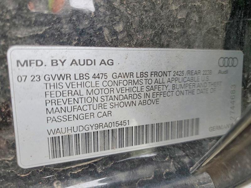 Продаж на аукціоні авто 2024 Audi A3, vin: WAUHUDGY9RA015451, номер лоту: 49571886