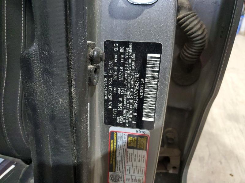 Aukcja sprzedaży 2022 Kia Rio, vin: 3KPA24AD7NE437192, numer aukcji: 51900306