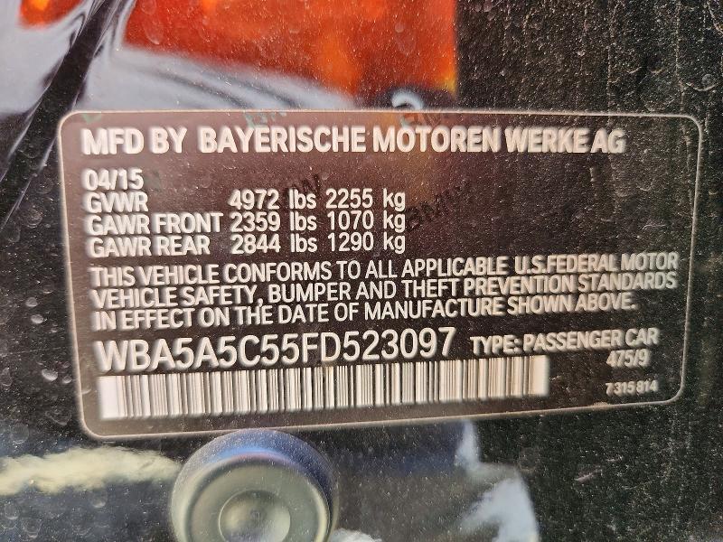 Продажа на аукционе авто 2015 Bmw 528, vin: WBA5A5C55FD523097, номер лота: 51524586