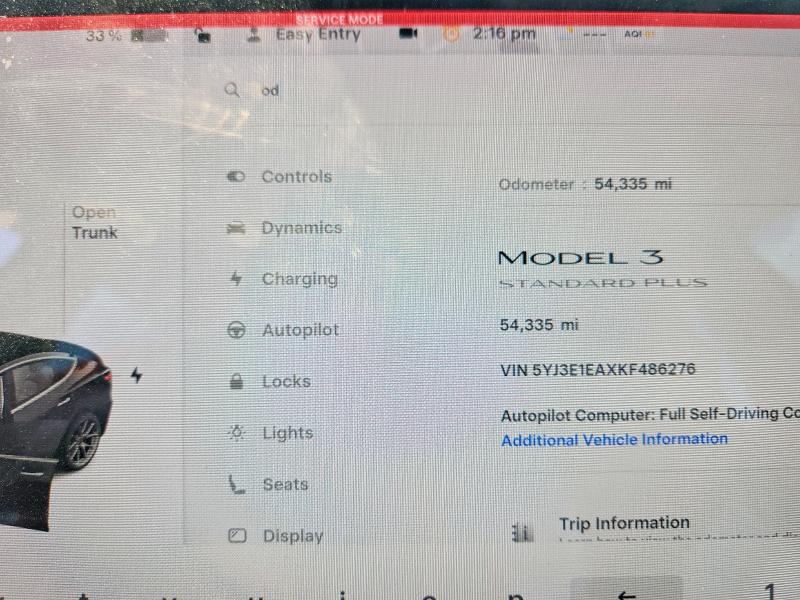 Aukcja sprzedaży 2019 Tesla Model 3, vin: 5YJ3E1EAXKF486276, numer aukcji: 47062496