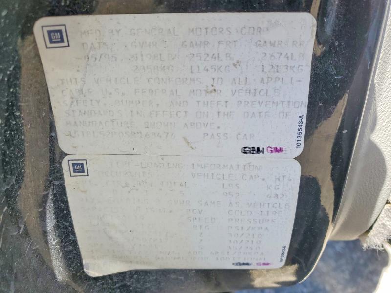 50528516 :رقم المزاد ، 1G1BL52P0SR168476 vin ، 1995 Chevrolet Caprice / Impala مزاد بيع