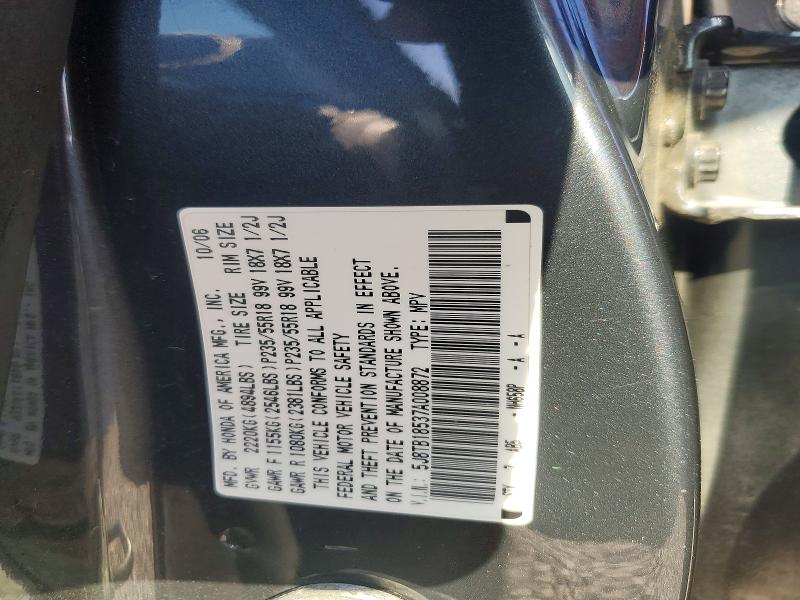2007 Acura Rdx მანქანა იყიდება აუქციონზე, vin: 5J8TB18537A008872, აუქციონის ნომერი: 50554666