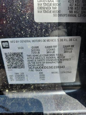 49541326 :رقم المزاد ، 3GTUUDED1SG159343 vin ، 2025 Gmc Sierra مزاد بيع