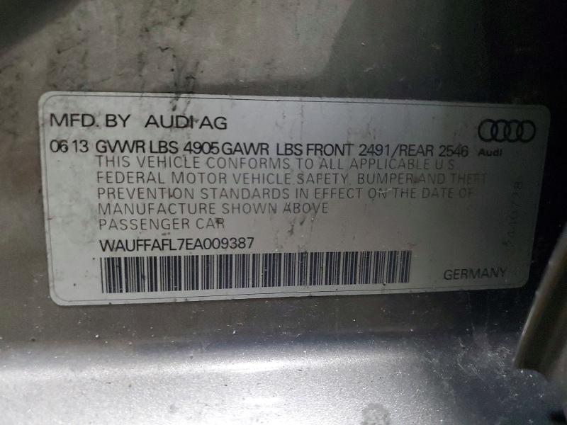 Продажа на аукционе авто 2014 Audi A4, vin: WAUFFAFL7EA009387, номер лота: 49490236