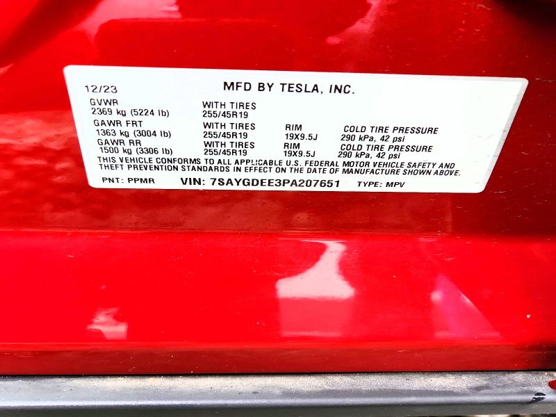 Aukcja sprzedaży 2023 Tesla Model Y, vin: 7SAYGDEE3PA207651, numer aukcji: 48755646