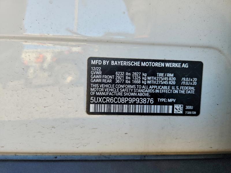 2023 Bmw X5 მანქანა იყიდება აუქციონზე, vin: 5UXCR6C08P9P93876, აუქციონის ნომერი: 48894706