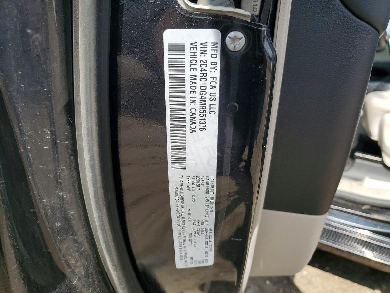 48333236 :رقم المزاد ، 2C4RC1DG4MR551376 vin ، 2021 Chrysler Voyager مزاد بيع