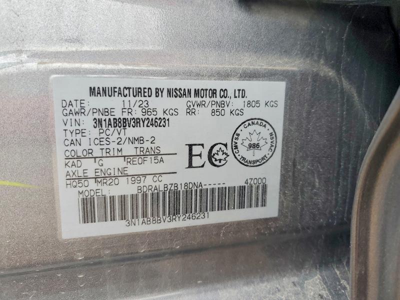 Aukcja sprzedaży 2024 Nissan Sentra, vin: 3N1AB8BV3RY246231, numer aukcji: 49276986
