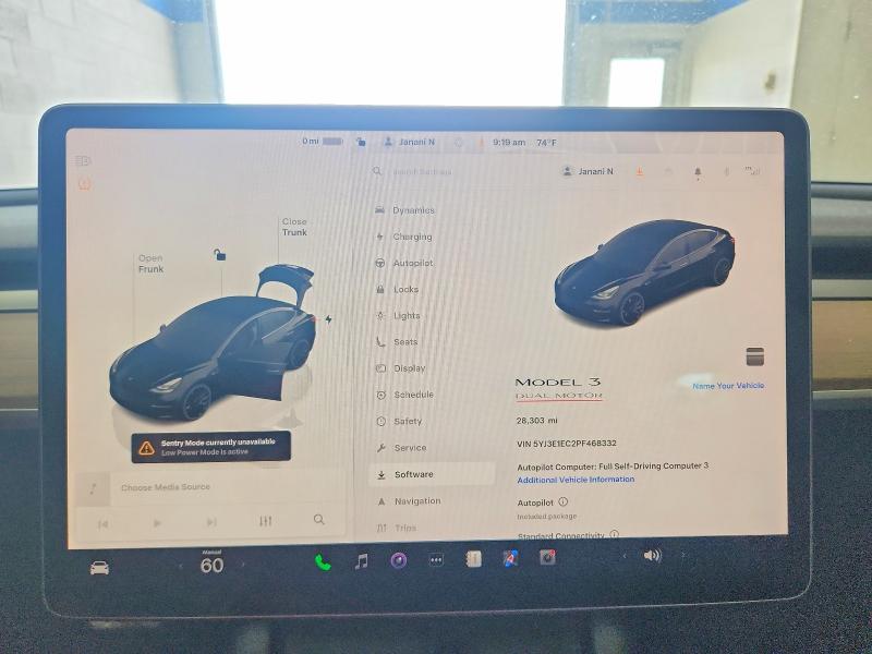 49449096 :رقم المزاد ، 5YJ3E1EC2PF468332 vin ، 2023 Tesla Model 3 مزاد بيع