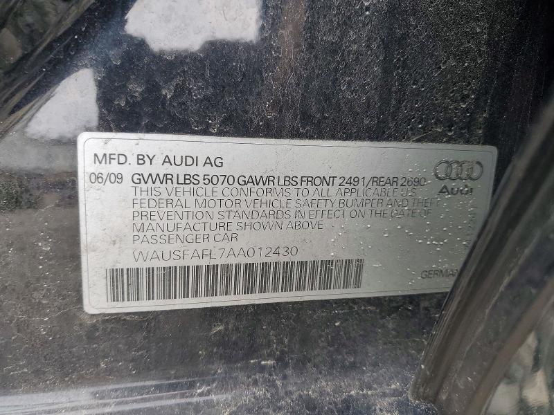 Продажа на аукционе авто 2010 Audi A4, vin: WAUSFAFL7AA012430, номер лота: 46701916