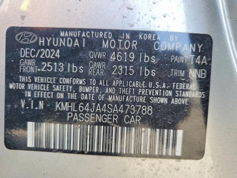 Продажа на аукционе авто 2025 Hyundai Sonata, vin: KMHL64JA4SA473788, номер лота: 49932486