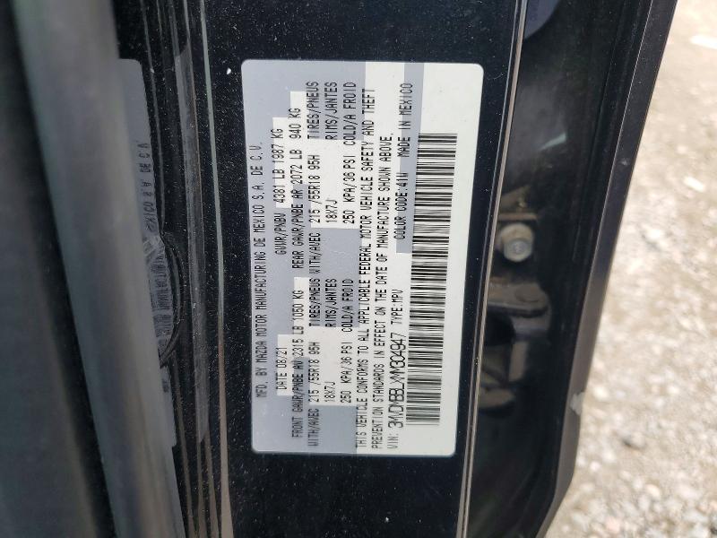 Aukcja sprzedaży 2021 Mazda Cx-30, vin: 3MVDMBBLXMM304947, numer aukcji: 51550646