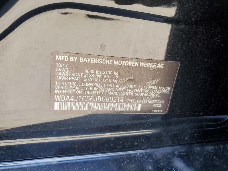 Продажа на аукционе авто 2018 Bmw 430i, vin: WBA4J1C56JBG80214, номер лота: 49447586