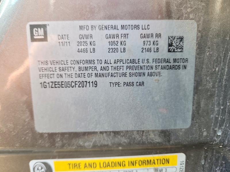 Продаж на аукціоні авто 2012 Chevrolet Malibu, vin: 1G1ZE5E05CF207119, номер лоту: 51198336