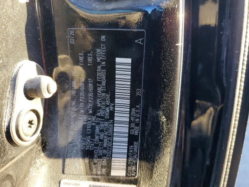 Aukcja sprzedaży 2020 Toyota Sienna, vin: 5TDZZ3DC2LS066814, numer aukcji: 50606746