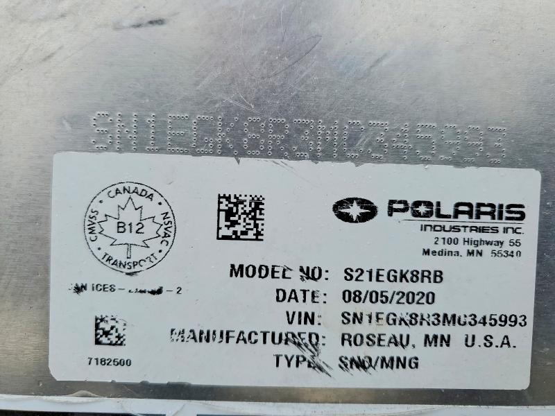 Продажа на аукционе авто 2021 Polaris 850 Pro Rmk, vin: SN1EGK8R3MC345993, номер лота: 49785196