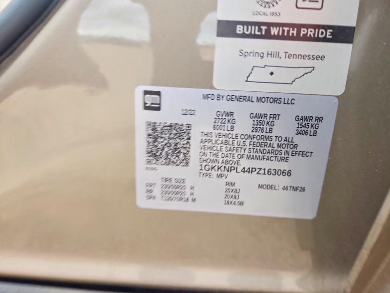 Продаж на аукціоні авто 2023 Gmc Acadia, vin: 1GKKNPL44PZ163066, номер лоту: 51286746
