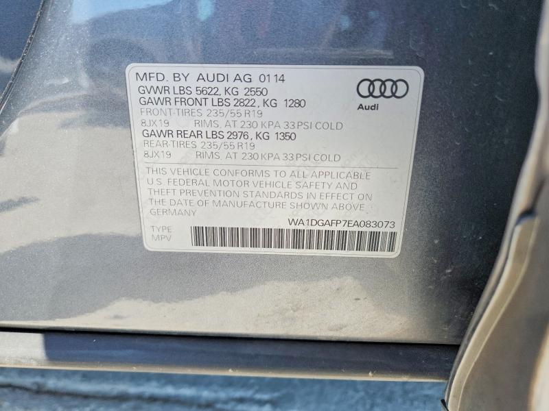 Продажа на аукционе авто 2014 Audi Q5, vin: WA1DGAFP7EA083073, номер лота: 49238576