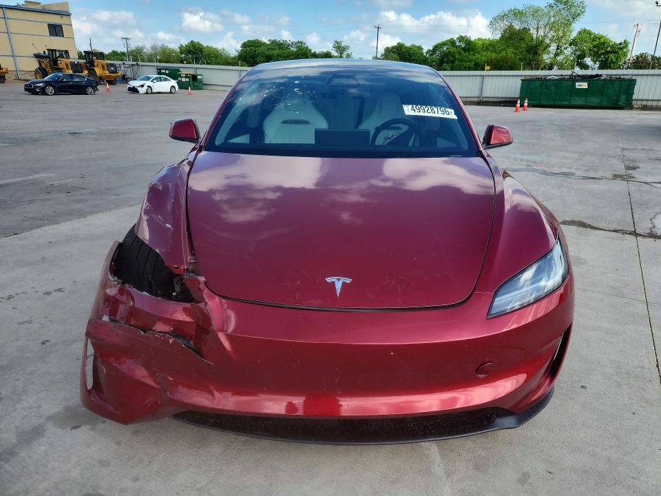 Aukcja sprzedaży 2025 Tesla Model 3, vin: 5YJ3E1ET7SF060482, numer aukcji: 49928796